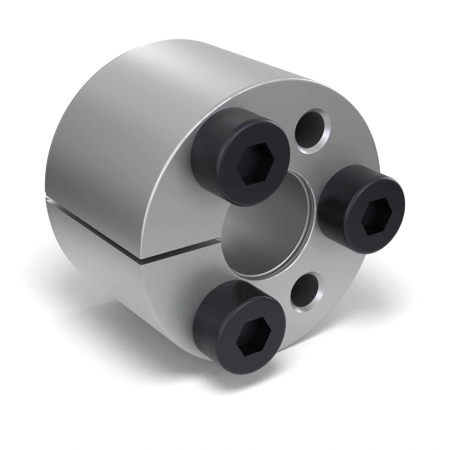 Spannsatz STW71-6x16, Frontalansicht der Stirnseite mit 3 Spannschrauben