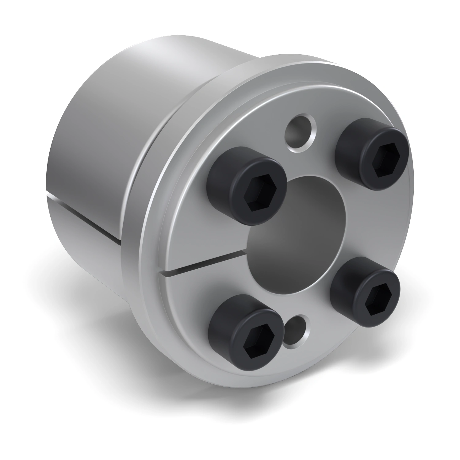 Spannsatz STW73-19x47, Frontalansicht der Stirnseite mit 4 Spannschrauben
